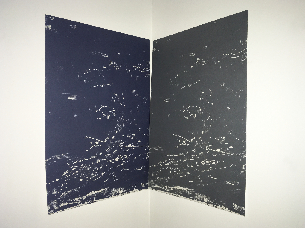 In Folds, 2018 (Díptico; fotopolímero, 64×88 cm)